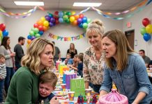 When my sister hijacked my son’s birthday with her own cake to celebrate her daughter, I silently took my boy and walked away, but my mom’s cold text calling me petty finally shattered my heart and made me snap.