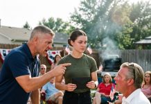 At our 4th of July cookout, Uncle Mitch humiliated me in front of 30 relatives: ‘Couldn’t hack week one of basic. They sent her home.’ My chest burned with shame. Then his guest, a Special Forces soldier, stood up and asked, ‘Sir, do you know who this is?’ What he said next turned my humiliation into pure pride.