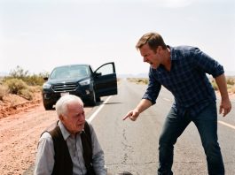 My son dumped me in the middle of a scorching desert with only a single bottle of water, screaming that I’d never find my way back. I watched his car disappear, standardizing my death sentence. But 20 minutes later, a heavy shadow fell from the sky.