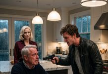 A brutal tragedy erupts when a stepson points a gun at his father’s head in the midst of a storm, intent on seizing a multi-million-dollar fortune—an act that inadvertently exposes a bloody, cold-blooded murder, long concealed by the man’s wife of twelve years, plunging the reader into a gripping, high-stakes battle for survival and psychological dominance.