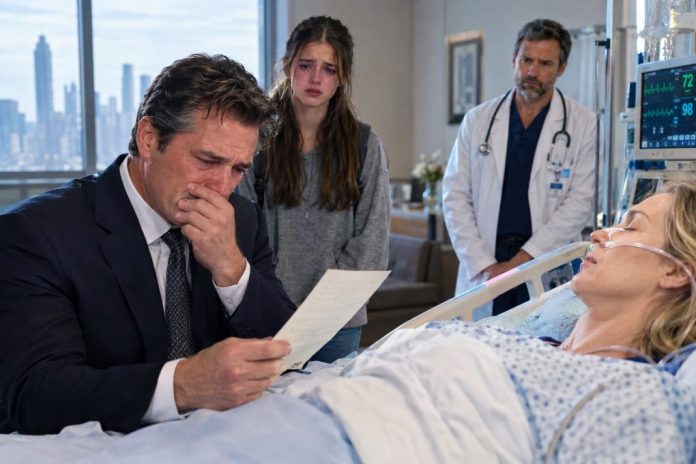 Tearful Farewell in the Hospital