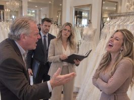 Inside my daughter-in-law’s bridal boutique, she laughed when I confronted her about selling my late wife’s wedding dress and missing pearls. She thought I was a helpless old man. But when my attorney delivered a formal default notice, her arrogant smile disappeared immediately.
