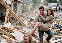 DURING THE EARTHQUAKE, I WAS TRAPPED IN THE RUBBLE WITH MY FEVERISH SON, BUT MY HUSBAND CARRIED HIS SPRAINED SECRETARY TO THE AMBULANCE. JUST THEN, MY FATHER ARRIVED BY HELICOPTER…….