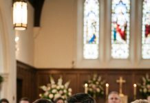 My mother-in-law laughed as my family was pushed to the back wall. When I spoke up, my husband slapped me before the whole chapel.