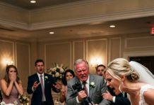 I was nine months pregnant when my sister pushed me at her wedding, breaking my water. Then my dad hit me with a tripod, but my husband walked in with the truth.