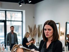 My husband’s girlfriend has been my regular salon client for months. She tips me twenty dollars and talks about the married man she loves, never realizing his wife is standing behind her holding the scissors.