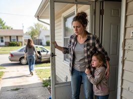 “Little sister, she’s your responsibility now. I’m not coming back for her. If you don’t want her, call Child Protective Services,” my sister said coldly. Then she dropped the little girl’s backpack at my doorstep and walked away without looking back. I’d never liked children, but I reluctantly took my niece inside. As my sister’s car disappeared down the street, the little girl gently tugged at my sleeve and whispered, “Auntie… I need to tell you something.” The moment I heard what she said next, my blood began to boil…