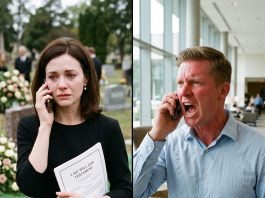 “He lied about a business trip to confess his affair—while I was standing at his mother’s funeral, holding her will that leaves everything to me.”