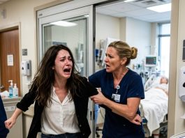 My youngest sister called me at exactly 11:40 p.m., her voice trembling. “Sis, they took Mom away in an ambulance, and Dad won’t tell me what’s happening. I’m scared.” I rushed straight to the hospital, desperate to find out what had happened. But when I arrived, a nurse suddenly stopped me and warned me not to go inside. It was already too late. My stomach dropped as I realized something was terribly wrong…