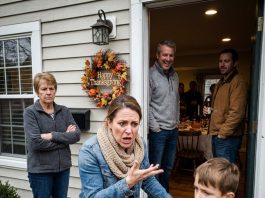 On Thanksgiving, my mom stopped me and my 10-year-old son at the door and said, “You can’t come in—you’re divorced!” Inside, my dad was laughing with my ex-husband as if nothing was wrong. I didn’t argue or say a word. I simply turned around and walked away with my son. But three days later, I sent them a letter that left them completely stunned…