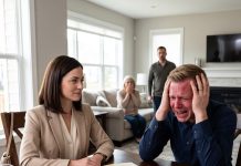 “I switched the babies—you raised my mistress’s son!” my husband wept before the whole room. I didn’t flinch. I just slid a folder across the table: “No, I didn’t. I knew before we left the hospital.” Then he started screaming…