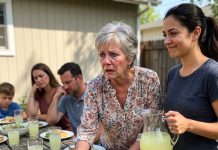 My daughter-in-law poured lemonade for everyone at the table except me. When I held out my empty glass, she smiled and said, “Oh, that’s only for family.” I couldn’t believe she’d humiliate me like that in front of everyone. But I didn’t argue or make a scene. I simply put my glass down without saying a word. Then I did something she never saw coming…