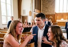 “At my best friend’s wedding rehearsal, the groom finally turned around. That was the moment I recognized the man who spent 18 months calling me his secret love.”