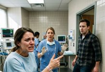 At three months pregnant, my husband secretly filed consent for my termination and hysterectomy. To punish me, he cruelly ordered the surgery without anesthesia. But when the restraint snapped and the surgeon saw the scar on my wrist, my husband learned the truth and collapsed in agony.