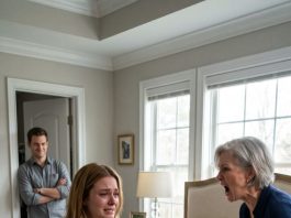 My mother-in-law threw boiling water on me a week after I gave birth while my husband smirked. One phone call got them evicted, but the property manager’s secret file changed everything.