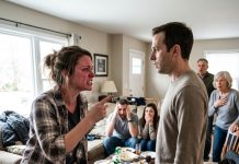 My brother-in-law angrily demanded, “Why won’t you speak to your husband?” I looked him straight in the eyes and fired back, “Well, maybe because he’s having an affair with your wife!” His face went completely pale. The entire family fell silent as the shocking truth came out. But I wasn’t finished yet. What I did next sent everyone into an absolute panic…