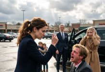 “You’ll never afford to fight me in court. I’ll take both kids!” my ex sneered during custody exchange. His new wife smirked, “She’s broke.” I handed him an envelope. He read one line—and his face turned pale. “Who… who paid for this?”