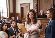 She Faced Divorce Court With Their Newborn Baby in Her Arms—While Her Husband Sat Beside His Mistress