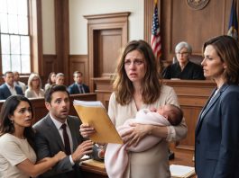 She Faced Divorce Court With Their Newborn Baby in Her Arms—While Her Husband Sat Beside His Mistress