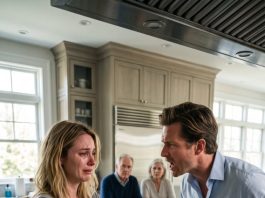 He dropped divorce papers into the hot bacon grease while I was nursing our baby, sneering that I’d leave with nothing, totally unaware that the flash drive hidden in her formula tin was about to freeze all his bank accounts by noon.