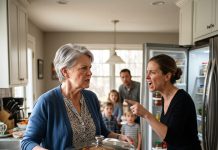 My daughter-in-law pointed at the fridge and told me to eat three-day-old leftovers while my handcrafted prime rib roast was reserved for “her real family.” I didn’t say a word. I picked up the roasting pan, walked out to my car, and drove away—leaving them to face what came next.