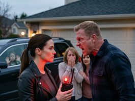 After my ex-husband laughed while his brother broke my daughter’s jaw, 11 members of his family surrounded us to stop me from leaving. They had no idea about my 16 years in an unlisted unit—until I turned around holding something that turned them pale…