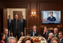 Mom mocked her absent daughter during Thanksgiving Eve dinner, and forty guests laughed at her cruel toast. Seconds later, every phone received a breaking news alert. Her husband’s face turned white. Then someone grabbed her arm and whispered, “Please, don’t look behind you.”