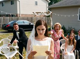 After being given $0 for my wedding while my sister got $45K, I settled for an 11-guest backyard ceremony. Moments before saying “I do,” a stranger in a blazer handed me a secret letter from my late grandmother…