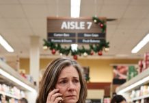 My daughter called while I was grocery shopping.