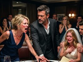 At my daughter’s wedding rehearsal, my ex-wife accused me of abandoning my girls for 12 years. My daughter couldn’t even look at me. I slid a folder across the table and told her to open it. The second she saw what was inside, my ex-wife turned white and whispered, “Where did you get those?”