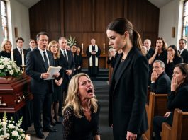 Dad’s funeral turned into complete chaos when my stepmother humiliated me by claiming I wasn’t his real daughter—until the lawyer revealed a heartbreaking letter and a final truth that changed everything.