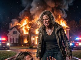 A 2 a.m. call from a younger sister—married to a wealthy man—unveils a horrifying truth; the older sister rushes to the gloomy mansion in the dead of night, only to discover her sister’s mother-in-law and the imposter husband concealing a sadistic human experimentation lab in a hidden basement, trapping both women in a deadly snare amidst a raging inferno.