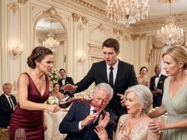 When my sil spilled wine all over my parents, his family just laughed. I gave my husband a clear ultimatum: ‘Fix this in 5 minutes, or we’ll see each other next time in divorce court.’