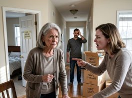 “Clear out your bedroom before my aunt arrives,” my daughter-in-law demanded. In my own home! I didn’t argue. I simply placed a three-day notice on the table, and her face went pale. I felt no satisfaction. I’d given my son a spare key because I trusted him, but he handed it to the woman who labeled my rooms and tried to push me out of my own house…
