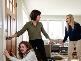 My sister shattered a glass over my head, and while I stood there bleeding and begging to leave, my own mother locked the door and told her: “Don’t let her out.” She chose her over me.