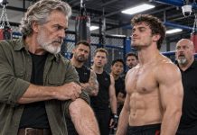 My gray beard made them laugh when I walked into the crowded gym. My daughter’s MMA boyfriend had just put her in the ER, yet he smirked. “She needed to learn some respect.” His coach added, “Get out, grandpa, unless you want to leave in a body bag.” Neither knew I had spent 15 years training elite Marine combat units. I smiled, locked the gym doors from the inside, and began slowly rolling up my sleeves while they kept watching…