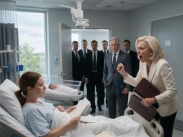 Just twelve hours after I gave birth, my stepmother attacked me in my hospital room and demanded I sign away my parents’ $1.3 billion inheritance. I refused. Then seven men in black suits walked through the door, followed by a man she believed had been dead for two years.