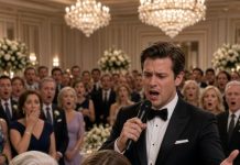 My parents missed my wedding because I refused to move the date for my sister’s cruise. I stayed quiet as 180 guests watched the empty chairs. Then my husband stood up, took the microphone, and said something that silenced the entire room.