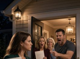I paid off my parents’ $310,000 mortgage for their 25th anniversary. Six months later, my sister moved in with her husband and three kids, changed the locks, and treated our parents like strangers. Mom whispered that the kitchen was off-limits after 8 p.m. Dad slept on the porch. I showed up with the deed and one deadline. My sister screamed.
