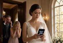 My family skipped my wedding to be with my sister—until a single photo sent at midnight had my father frantically calling 23 times.