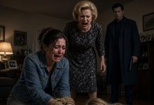 My mother brutally attacked my 8-year-old daughter. When I tried to save her, my father and brother pinned me down and tied me up while my mom laughed—then I noticed something terrifying behind her.