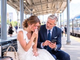 I Missed My Train and My Own Wedding—Then a Stranger Pointed at My Fiancé and Said, “I Know That Man.” What He Showed Me Changed Everything…