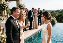 “My parents threw my MacBook into the pool on my wedding day and laughed. I cold-stared at my dad: ‘Did you check what was saved on it first?’—and watched his face turn pale.”