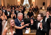 My Groom’s Mic Was Still ON! 180 Guests Heard Him Plot to Divorce Me and Take Half Dad’s Company. Then Dad Grabbed a Mic…